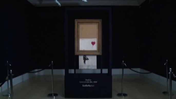 Il quadro di Banksy che si era autodistrutto verrà esposto per un mese in  un museo tedesco - Il Post