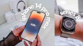 [русский] Unboxing ✨📦 iPhone 14 Pro Max + Apple Watch Series 8 + AirPods Pro + AirPods Max