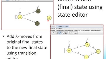 Finite Automata to Regular Expressions Using JFLAP