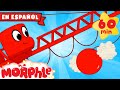¡Vídeo de 1 hora! | Mi bola roja de demolición Morphle| Morphle en Español | Caricaturas para Niños