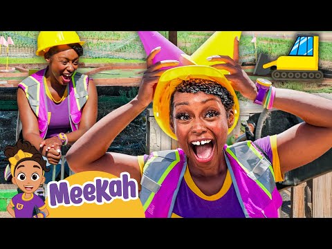 Meekah The Builder Uses a Mini Excavator!