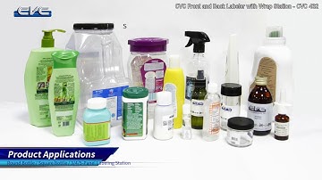 CVC 432 Front and Back Labeler with Wrap Station