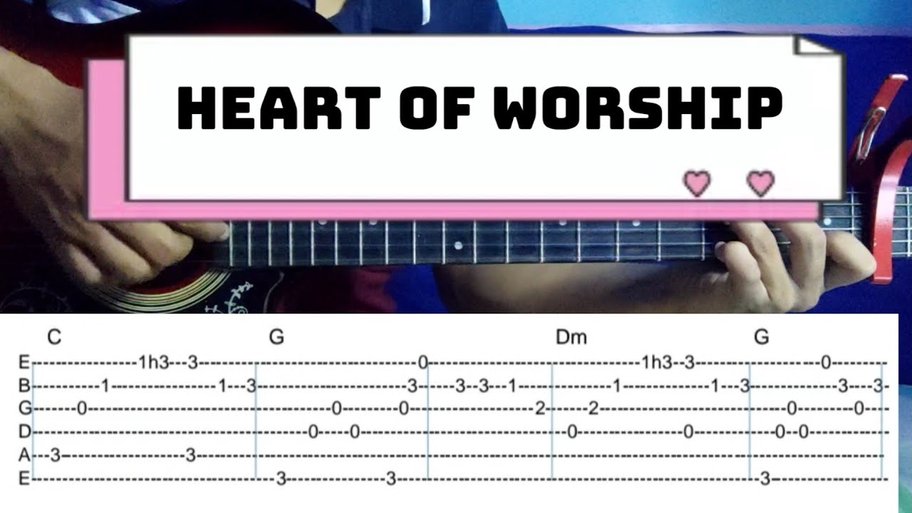 Heart Of Worship Fingerstyle Guitar Tabs and Chords YouTube