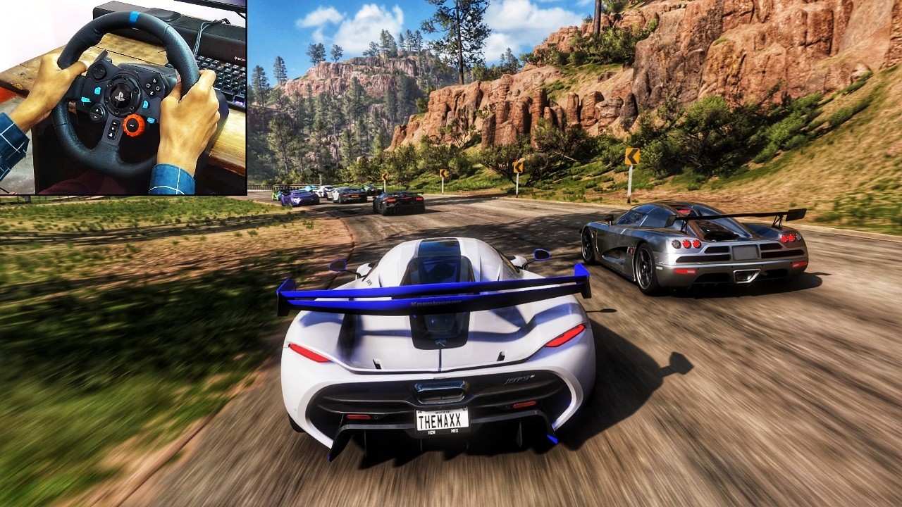 1600HP Koenigsegg Jesko VS Hypercars | Forza Horizon 5 | Logitech g29 gameplay