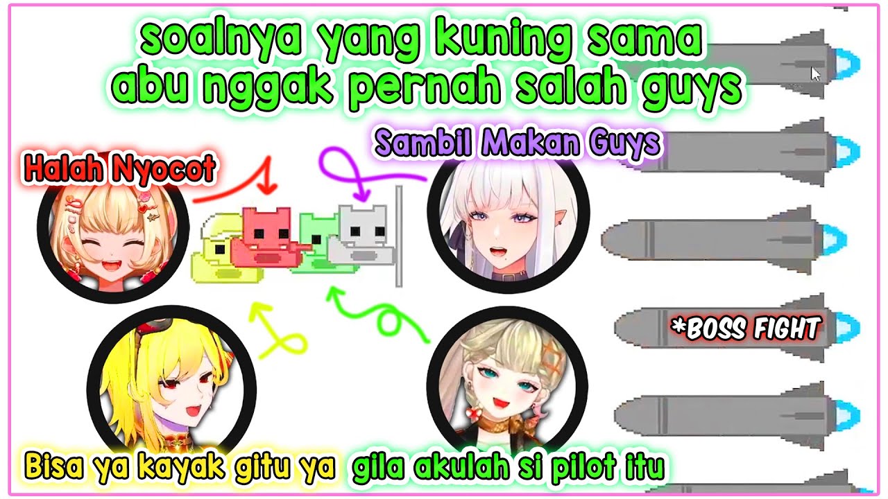 Азарт +1 Химия Пиа-Дэйзи против босс-сцены с Кейлой-Шеннон, играющей в Pico Park 2!!