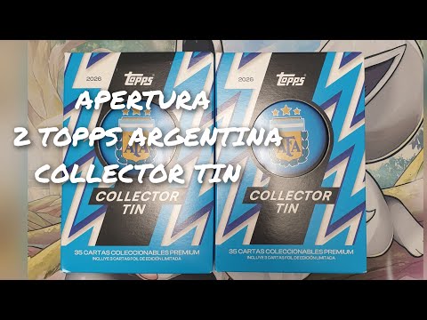 OPENING 2 BOXES OF TOPPS COLLECTOR TIN ARGENTINA NATIONAL TEAM