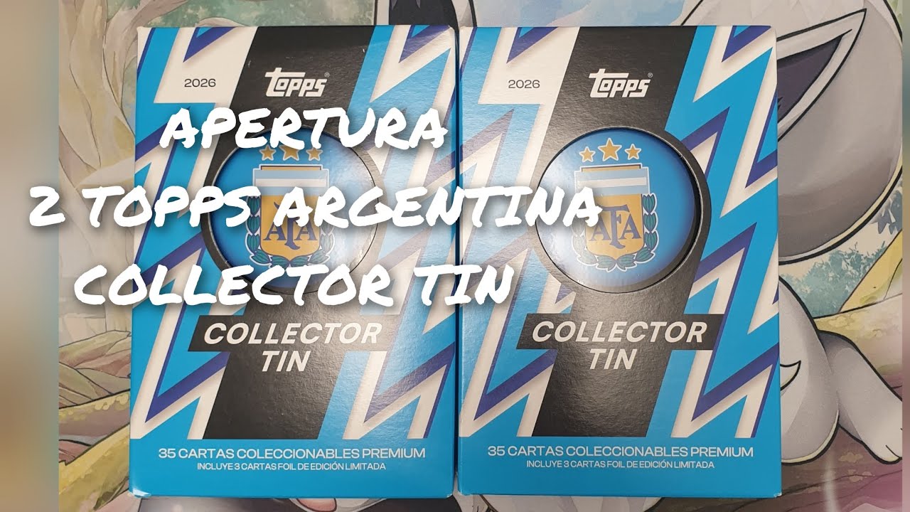 OPENING 2 BOXES OF TOPPS COLLECTOR TIN ARGENTINA NATIONAL TEAM