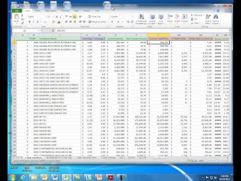 Oil and Gas dataset