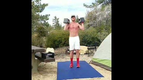 Alternating Iso Reverse Lunge + DB Curl to Press