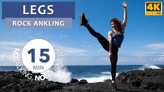 LEGS Rock Ankling 15 min Workout [ No Equipment ] 4K Video