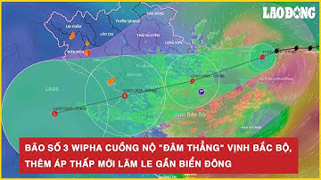 Bão số 3 Wipha cuồng nộ "đâm thẳng