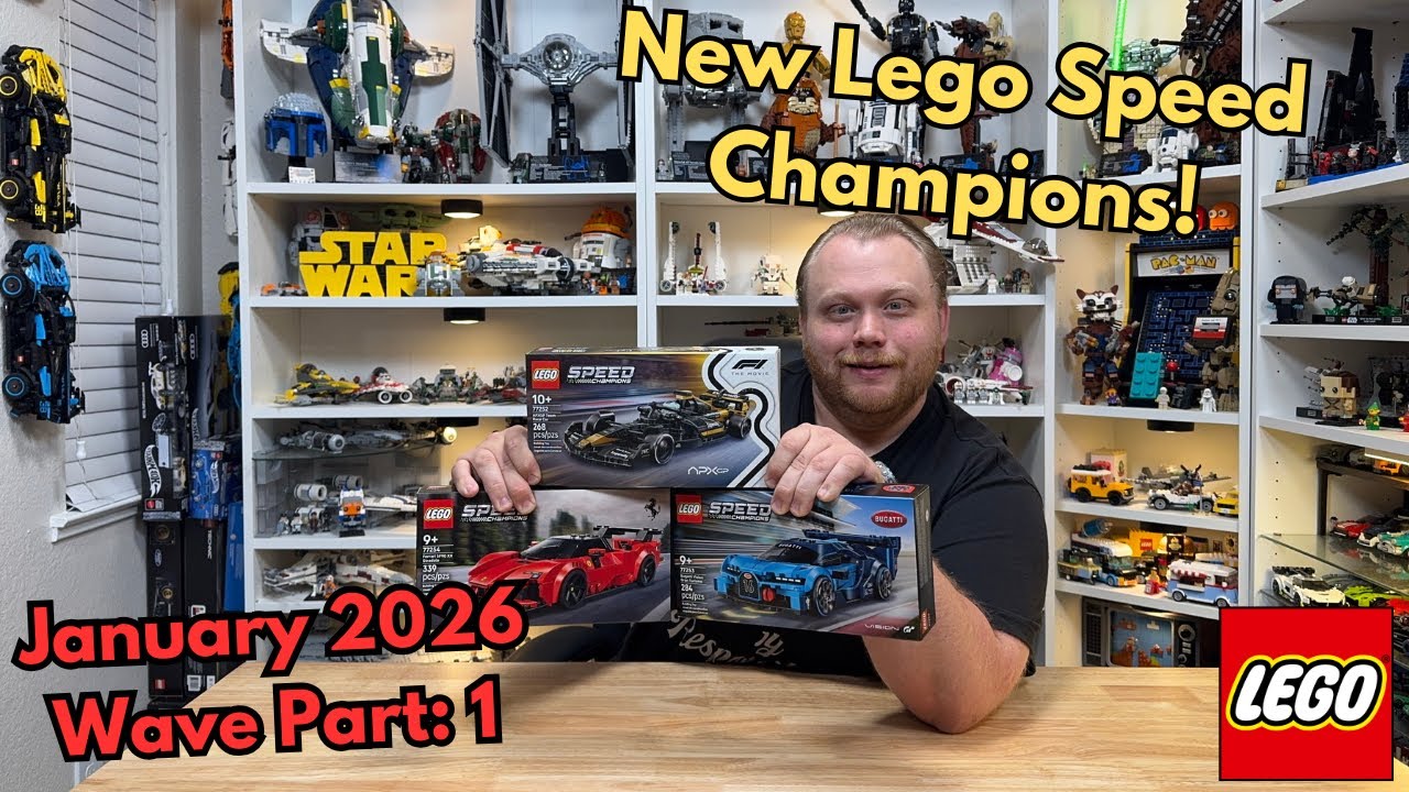 Lego Speed ​​Champions, январь 2026! (Новинки: Формула-1, Bugatti, Ferrari!)