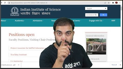 IISC  technical assistant 2022  Vacancy -100 / Exam pattern & syllabus