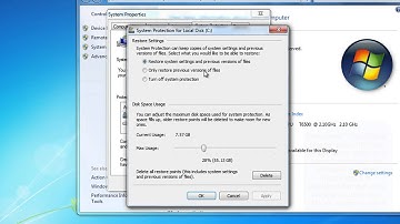 HOW TO REDUCE HARD DISK SPACE USED BY WINDOWS SYSTEM RESTORE IN WINDOWS 7