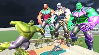 Colorful Thanos vs Injured Hulk & Franklin In Indian Bike Driving 3d screenshot 3