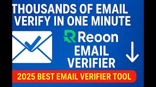 How to use reoon email verifier| How to verify bulk email in one minute| Best email verify tool 2025