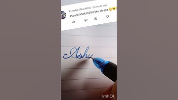 Ashutosh name write in cursive writing #cursive#writing#beautiful name#short clip#shorts