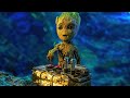 Baby groot i am groot scene  bomb scene  guardians of the galaxy vol 2 2017 movie clip