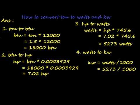 Btu To Amps Chart