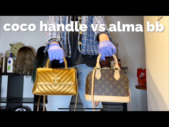 Coco Handle vs Alma Bb #chanel #louisvuitton #cocohandle #almabb