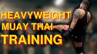 HEAVYWEIGHT Muay Thai Pads Training | Can BIG BOYS Move?