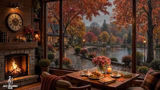 Elegant Autumn Evening Jazz & Soft Rain By the Window - Smooth Piano Jazz for a Start screenshot 1