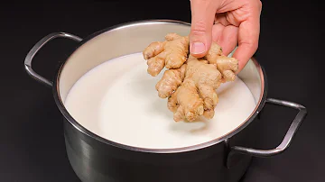 Put ginger in boiling milk! You'll be amazed! Cheap homemade cheese