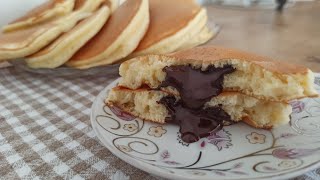 BAĞIMLILIK YAPIYOR 🤤 SABAH KAHVALTILARININ VAZGEÇİLMEZİ PAMUK GİBİ ÇİKOLATALI PANKEK TARİFİ