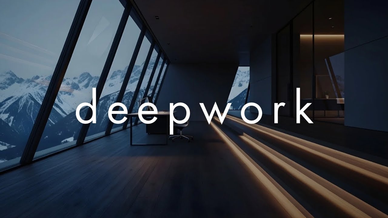 DEEP WORK • Winter Mountain Office for Focus & Productivity (No Distractions)