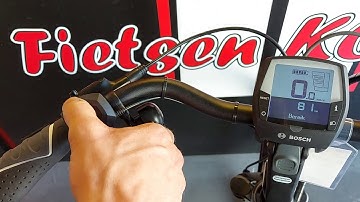 Uitleg Bosch intuvia display op een elektrische fiets