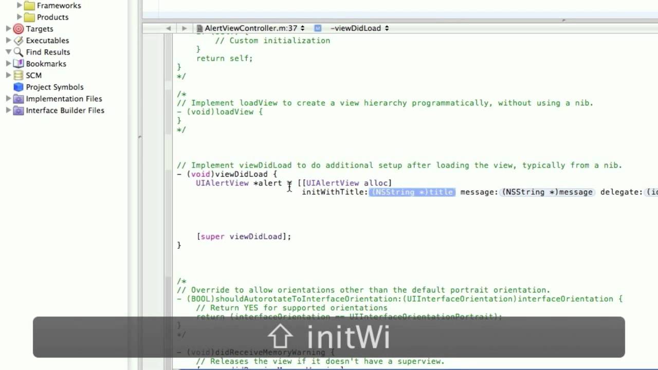 iPhone SDK Tutorial - Alert Popup - YouTube