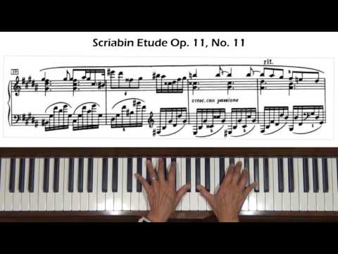 Scriabin Prelude Op. 11, No. 11 in B Major Piano Tutorial