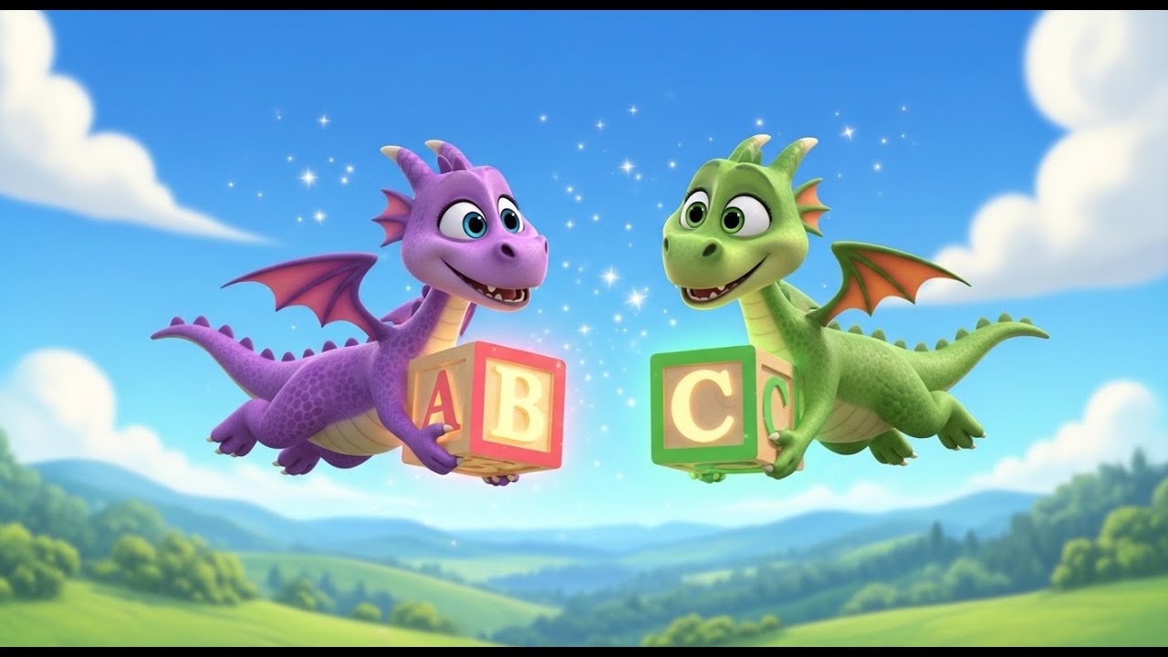ABC with the Friendly Dragons 🐉✨ | Fun ABC Song for Kids | Educational Dragon Adventure