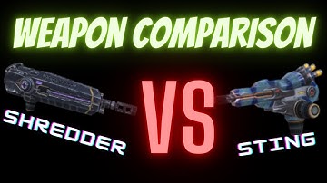 War Robots Weapon Comparison Shredder vs Sting