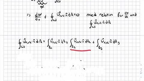 Conservation of Mass   Deforming Control Volumes