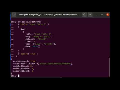 Insert if not found - mongodb