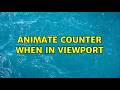 Animate counter when in viewport (4 Solutions!!)