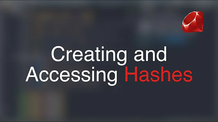 Ruby Tutorial - Hashes
