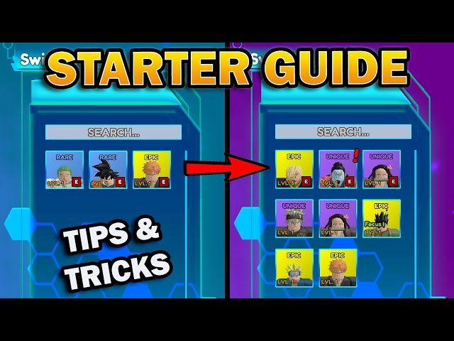 Starter Guide- Tips and Tricks for Anime Switch & Codes class=