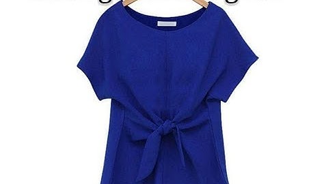 dạy căt may cơ bản: hướng dẫn cách cắt áo cánh dơi buộc nơ eo| áo buộc nơ eo, hoàng sơn designer