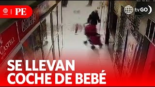 Delincuente se llevó coche de bebé | Primera Edición | Noticias Perú