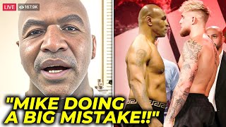 Evander Holyfield LOSES IT On Mike Tyson VS Jake Paul FIGHT Live..