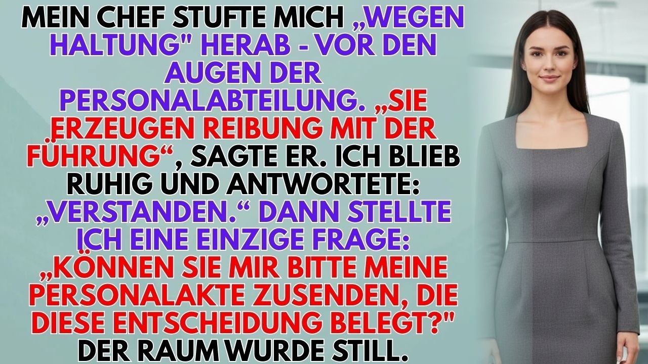 Sie Stuften Mich „Wegen Haltung“ Herab – Also Verlangte Ich Meine Personalakte