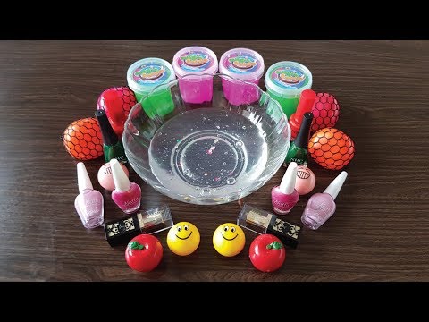 Most satisfying makeup slime mixing asmr - Satisfying slime mix with makeup, lipstick and glitter