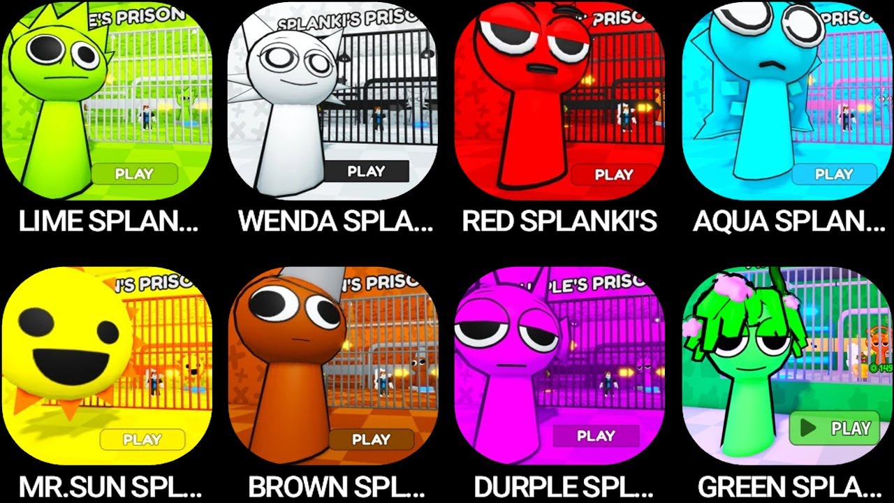Splanky Rave LIME SPLANKI'S,WENDA SPLANKI'S,RED SPLANKI'S,AQUA SPLANKI'S,MR. SUN ...