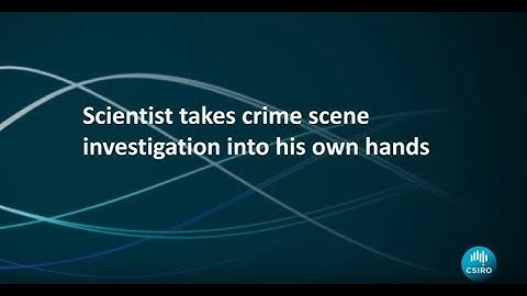 CSIRO Glowing fingerprints