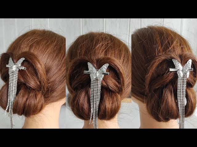 Tutorial Sanggul Modern untuk Rambut Tipis ( easy hairdo / hairstyle for thin hair ) class=