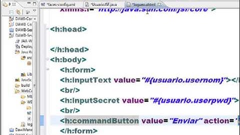 DESARROLLO WEB II JAVA - Sesion 3 : JSF (Java Server Faces - Introduccion)