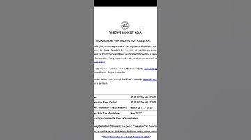 Finally!!! RBI Assistant 2022 #notification #rbi #vacancy