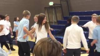Kaya's 4th grade program square dance